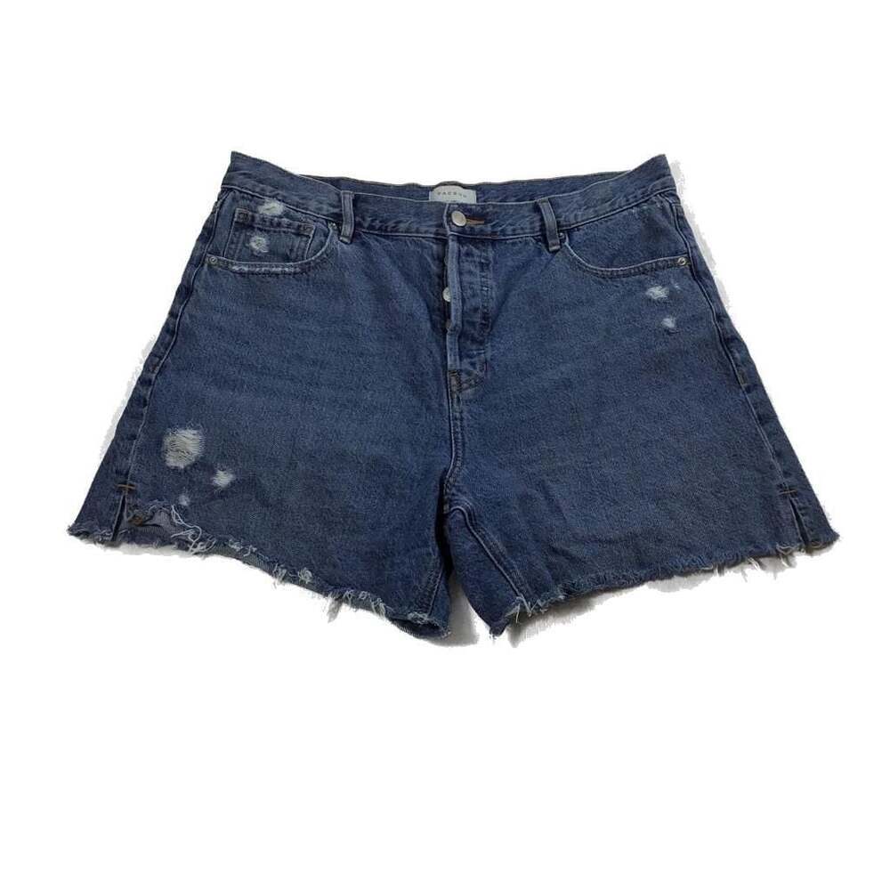 PacSun High Rise Relaxed Distressed Denim Shorts Size 30 Festival Y2K